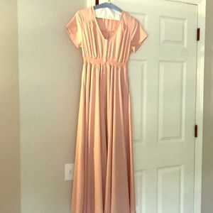 Blush maxi dress